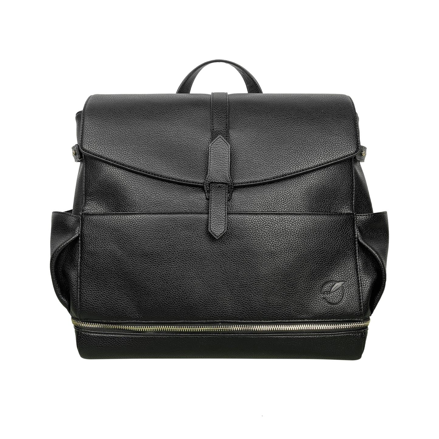 Florence Vegan Leather Convertible Backpack or Baby Bag - Black