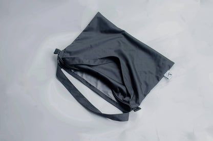 Vallarta Vegan Leather Baby Bag | Pram Caddy or Lunch Bag - Black